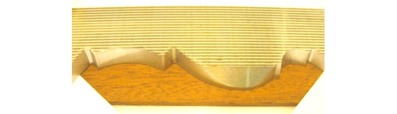 M2 corrugated back knives 3/4" x 4-3/4" crown for shaper / molder