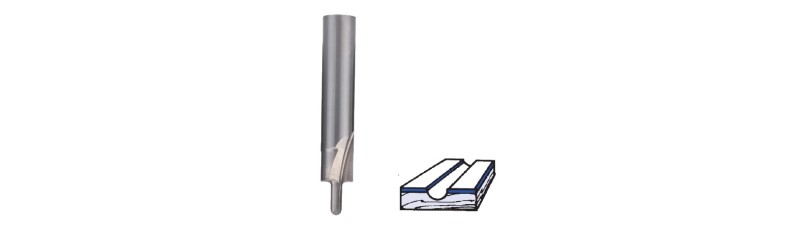  Whiteside SC41, Round Nose Bit, 1/4 Dia, 1/2 Cut Length, 1/4 Shank