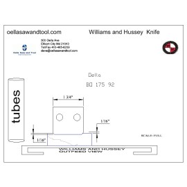 Williams and Hussey shop fox molder Back out knives