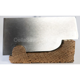 Corrugated back M2 shaper knives 3/4" x 2-1/4" Cornice / Cap