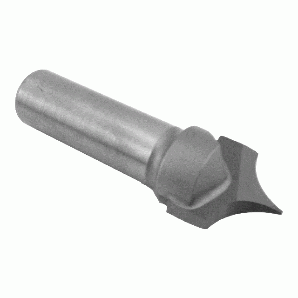 Point Cutting Roundover Bit, 3/4 Dia, 3/8 Cut Length, 1/4 Shank