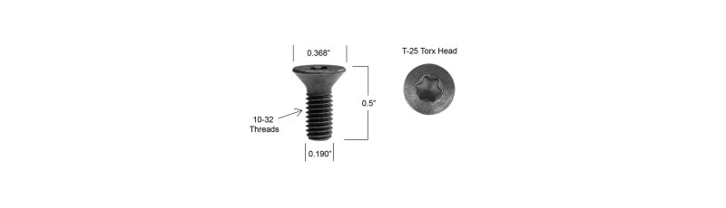 Screw for most common wood turning carbide inserts