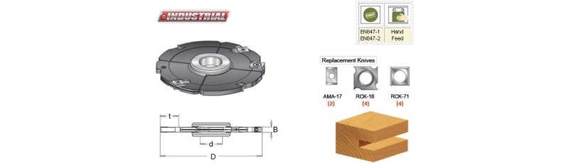 Amana 3 Part Insert Adjustable Grooving Cutter 61354