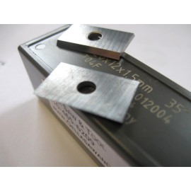 20mm Length x 12mm Width x 1.5mm Thick - 2-edge Carbide Insert - (Sold in boxes of 10.)
