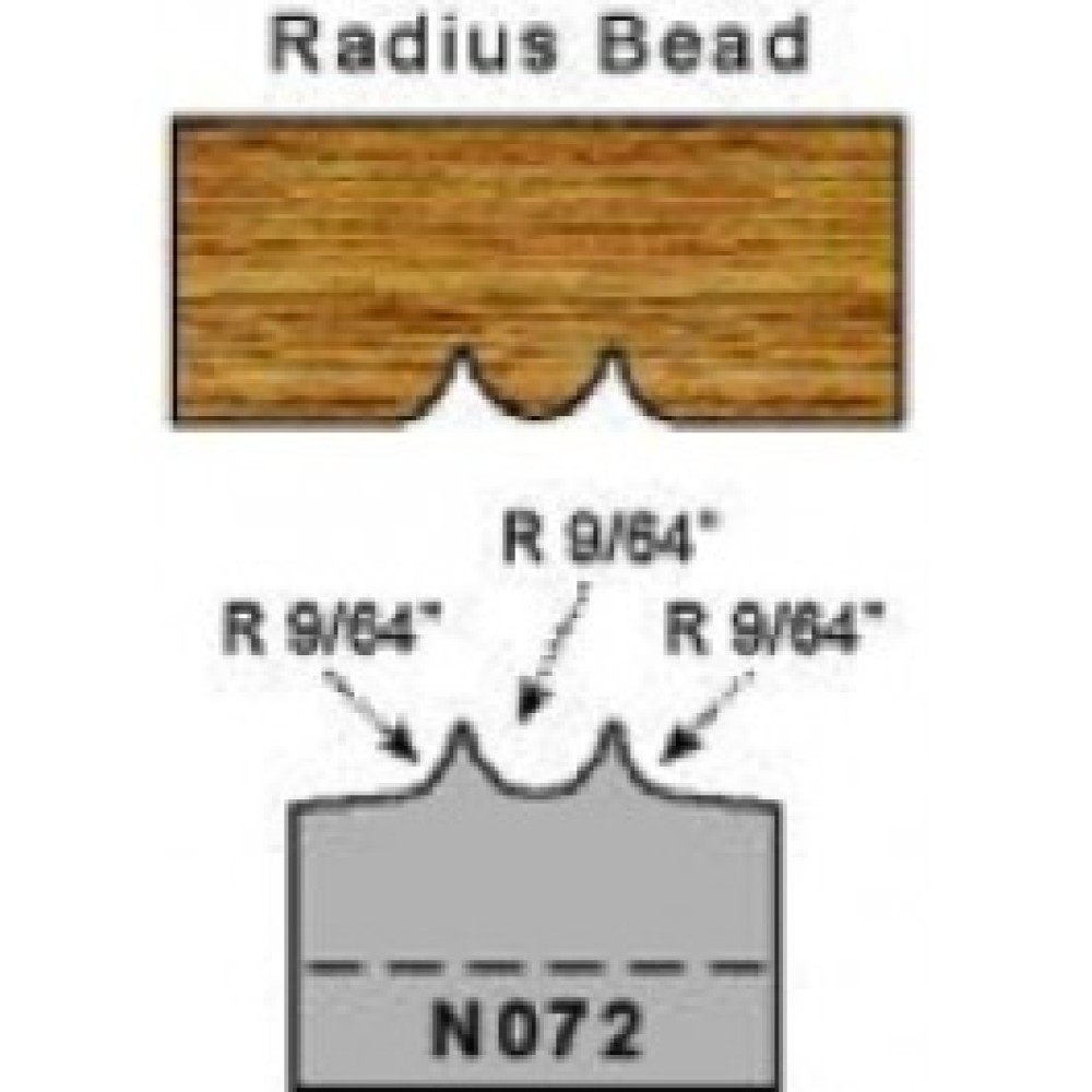 Magic Molder Plugs N-72 3/16 radius bead molding profile