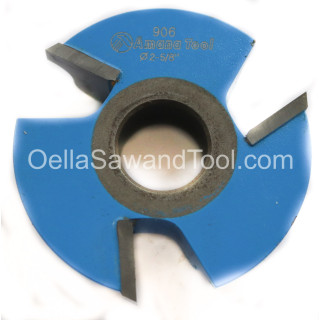 Amana Tool 906 Carbide Tipped 3-Wing Matched/Reversible Ogee 1/4 R x 2-5/8 D x 3/4 CH x 1/2 & 3/4 Bore Shaper Cutter FREE USA SHIPPING 
