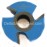 Amana Tool 906 Carbide Tipped 3-Wing Matched/Reversible Ogee 1/4 R x 2-5/8 D x 3/4 CH x 1/2 & 3/4 Bore Shaper Cutter FREE USA SHIPPING 