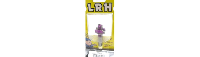 New LRH H-742-S  router shaper bit  v - groove 1/2" shank