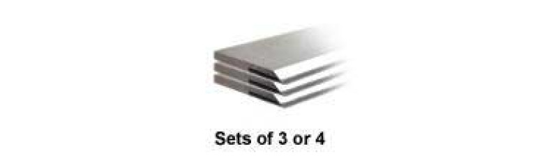 12" Length x 1-1/4" Width x 1/8" Thick - Set of 4 Carbide Tipped  Knives