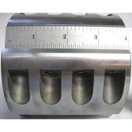 Shaper cutter molder 100mm/4" cut length x 4-1/2" ODx1-1/4" bore corrugated head 20 hook