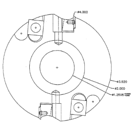 Freeborn IC-22-032-SP 100 mm x 60mm x 1.25" Rebate Joint Groove Insert shaper cutter