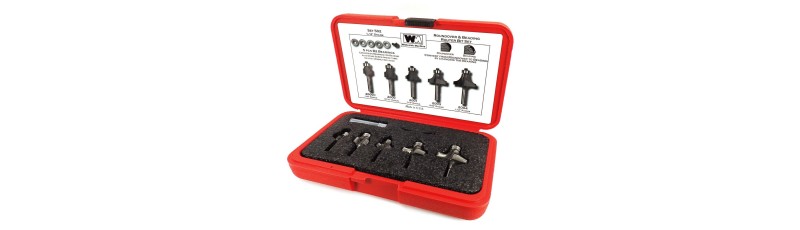 Whiteside 502, 5 pc Roundover and Beading Bit Set, 1/4 Shank