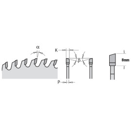 CMT 285.640.10 10"x 5/8" bore x 40T Chrome Circular Saw Blade Low Noise Industrial