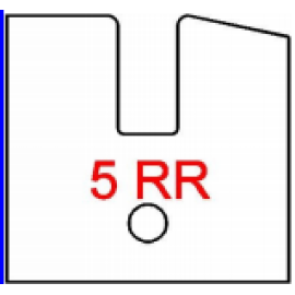 Byrd Rail Shaper Cutter loaded with 5 RR Inserts CCW - MFU