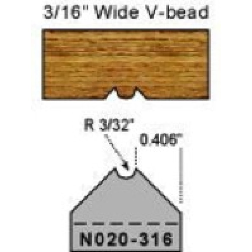 LRH Magic Molder Plugs P-20 3/16 N-20 3/16 Table Saw & Shaper Cutter carbide tip