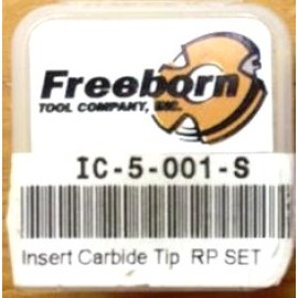 Freeborn  IC-5-001-S Raised Panel Insert Knives / tips factory set of 3 Carbide