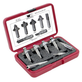 7 pc Router Bit Set, 1/2 Shank, Whiteside 401