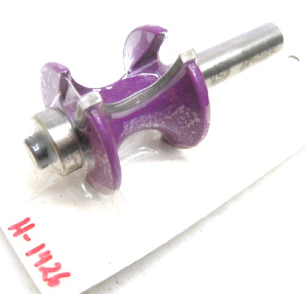 LRH H-1426 router 1/2" radius half round concave radius 1/2" shank