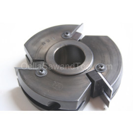 Byrd Rail Shaper Cutter loaded with #5R Shaker Pattern Inserts Bore (choice)