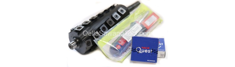 Byrd Shelix 6" Journal Head for Jet JJ6 6" Jointer with bearings - Newer 2.480" Dia.