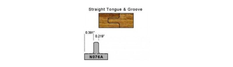 Magic Molder Plugs N-76 A & N-76 B Tongue and Groove Profile