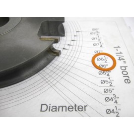 Leitz 3Z TCT shaper cutter spindle molder bead half round edge radius 1-1/4 bore