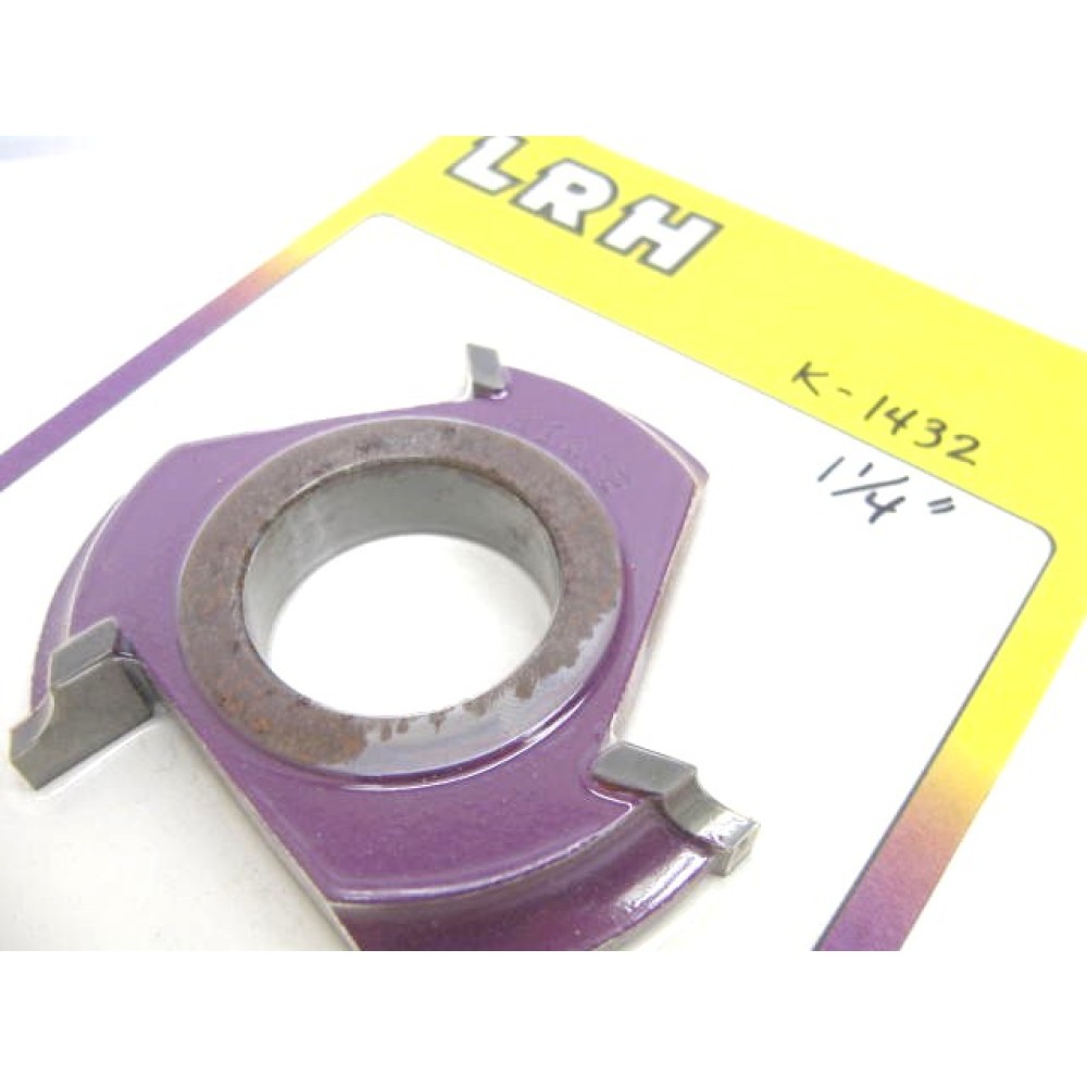 LRH K-1432 shaper cutter molder 1/4" radius quarter round concave 1-1/4"