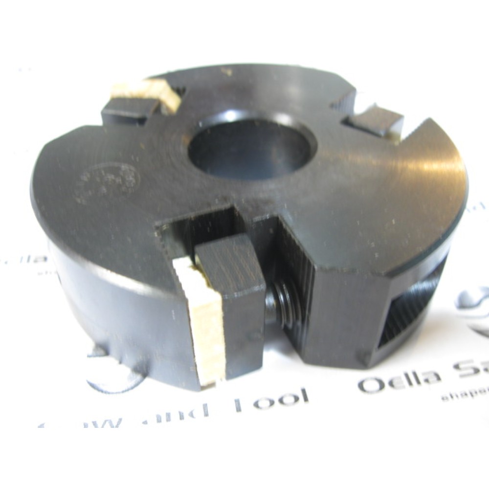 Byrd cutter head for corrugated knives 1'' cut length 3-1/2'' Diameter, Bore 1'' 3 knives