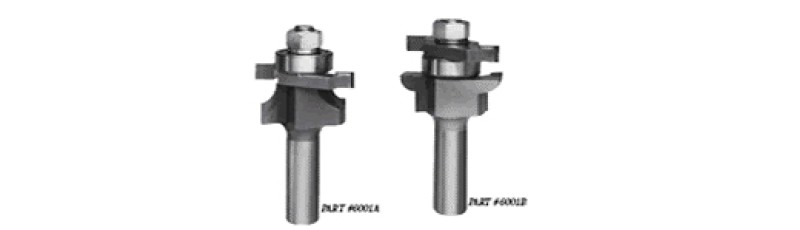 Stile & Rail Bit Set, Round Pattern, 1/2" Shank, Whiteside 6001