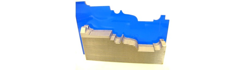 M2 corrugated back shaper knives 1-1/4" x 4-1/4" apron / casing
