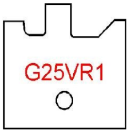 Byrd G25VR1 Right Hand Flooring Paneling Groove Carbide Insert 1/16" Micro Bevel