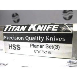 6" X 1" X 1/8" V2-HSS PLANER KNIFE SET OF 3