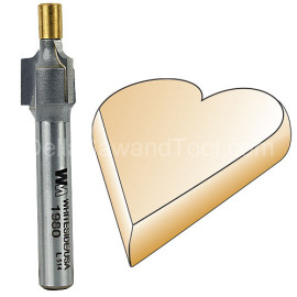 WHITESIDE #1980 SMALL PILOT ROUND OVER BIT - 1/4