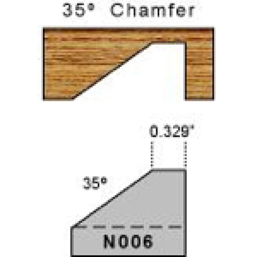 Magic Molder Plugs P-6 N-6 Table Saw & Shaper Cutter carbide tip 35 degree bevel