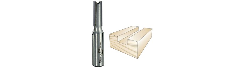Whiteside 1062 - Straight Bit with 3/8 inch Cutting Diameter and 1 Inch Cutting Length