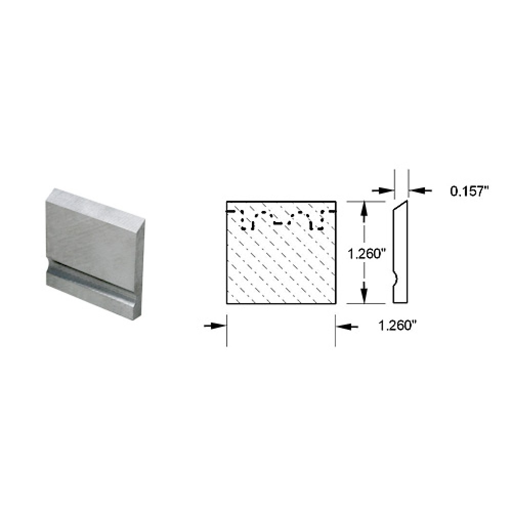 Quick-Lock Profile Blank 1/2" Max Depth Profile Knife