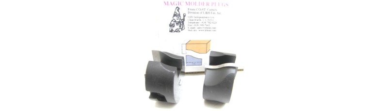 Magic Molder Plugs P-58 N-58 Table Saw & Shaper Cutter carbide tip ogee