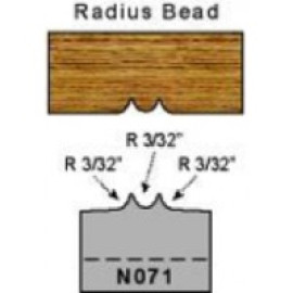 Magic Molder Plugs N-71 3/16 radius bead molding profile