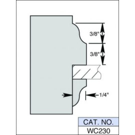 WINDOW SASH CUTTER SET WC230 7 X 1 1/4 BORE 7 PC. 3 WING